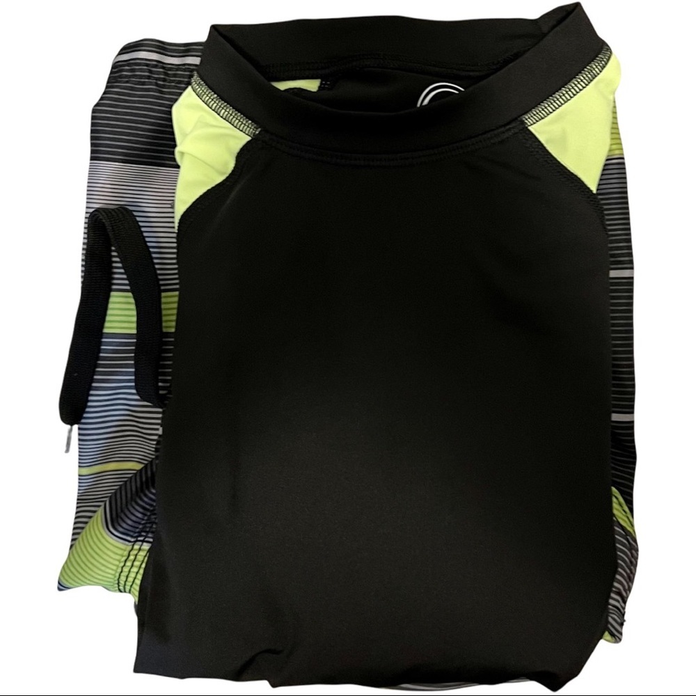 Boys Large Swim Trunks and Rashguard